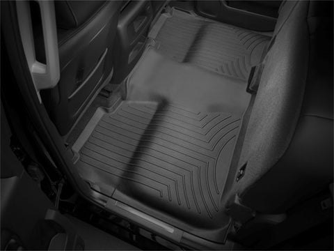 WeatherTech 14+ Chevrolet Silverado Rear FloorLiner - Black - 445422