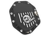 aFe 19-25 GM Trucks Front Diff Cover - Black w/ Machined Fins - 46-71430B