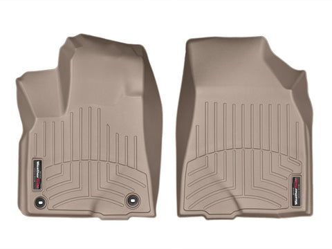 WeatherTech 2014+ Toyota Highlander Front FloorLiner - Tan - 456321