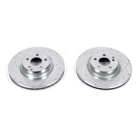 Power Stop 2006 Mercedes-Benz CLS500 Front Evolution Drilled & Slotted Rotors - Pair - EBR1248XPR