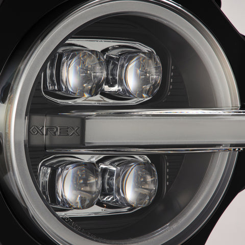 AlphaRex 21-23 Ford Bronco NOVA LED Projector Headlights Black - 880260