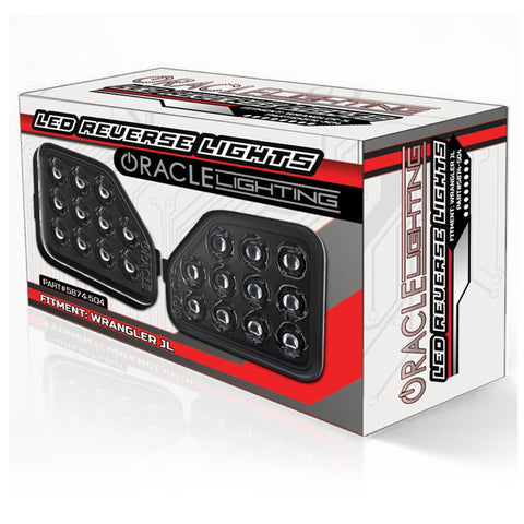 Oracle Rear Bumper LED Reverse Lights for Jeep Wrangler JL - 6000K - 5874-504