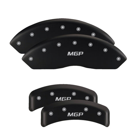 MGP 4 Caliper Covers Engraved Front & Rear MGP Red finish silver ch - 14011SMGPRD