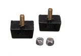 Energy Suspension Univ Blk 7/8in H x 1-7/8in L x 1-3/8in W Low Profile Rectangular Bump Stops (2 ea) - 9.9118G