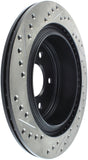 StopTech 03-05 350Z / 03-04 G35 / 03-05 G35X SportStop Slotted & Drilled Rear Left Rotor - 127.42077L