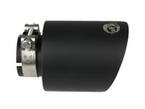 aFe Takeda 304 SS Clamp-On Exhaust Tip 2.5in. Inlet / 4.5in. Outlet / 7in. L - Black - 49T25454-B072