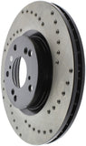 StopTech 06-08 Honda Civic Si Cross Drilled Left Front Rotor - 128.40057L