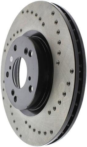 StopTech 06-08 Honda Civic Si Cross Drilled Left Front Rotor - 128.40057L