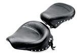 Mustang 91-05 Harley Dyna Wide Touring Passenger Seat w/Studs - Black - 75474