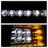 xTune Ford F150 97-03 Crystal Headlights w/ Clear LED Corners Chrome HD-ON-FF15097-LED-SET-C - 5014191