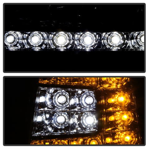 xTune Ford F150 97-03 Crystal Headlights w/ Clear LED Corners Chrome HD-ON-FF15097-LED-SET-C - 5014191