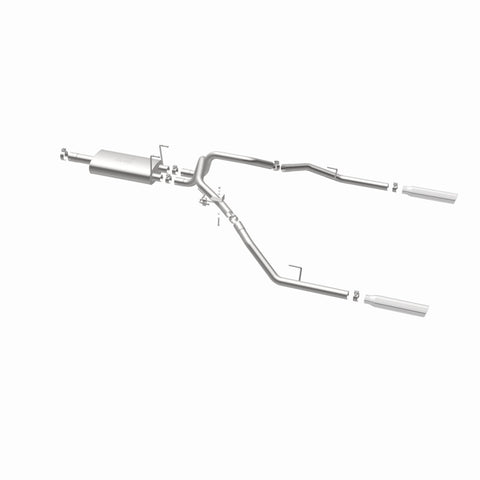 Magnaflow 09-13 Dodge Ram 1500 V6 3.6L Dual Spilt Rear Exit Polished Stainless C/B Perf Exhaust - 15249