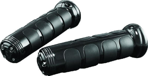 Kuryakyn ISO-Grips With OEM Heated Grip 06-20 Honda GL1800 Black - 6383