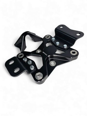 Elektric Offroad 2022+ Can Am X3 Maverick 10 Bolt Radius Rod Plate With Pull Hook (Black) - RRP210014