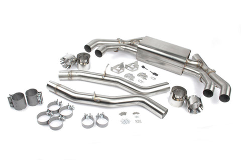Dinan 20-25 BMW X3 M/X4 M (F97/F98) Free Flow Axleback Exhaust System - Polished Tips - D660-0086