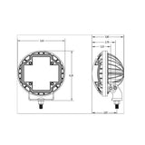ARB Nacho 5.75in Offroad TM5 Amber White LED Light Set - TM522