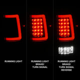 ANZO 2004-2006 Ford F-150 LED Tail Lights w/ Light Bar Black Housing Clear Lens - 311342