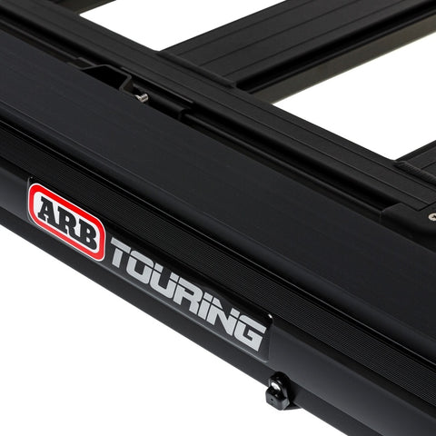 ARB Aluminum Awning, Black Frame, 8.2FT x 8.2FT, Installed with LED Light Strip - 814412A