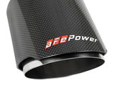 aFe MACH Force-Xp 304 SS Clamp-On Exhaust Tip 2.5in. Inlet / 4.5in. Outlet / 7in. L - Carbon Fiber - 49T25454-C07