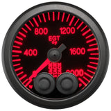 Autometer Stack 52mm 0-2000 Deg F Pro-Control Exhaust Gas Temp Gauge - Black - ST3514