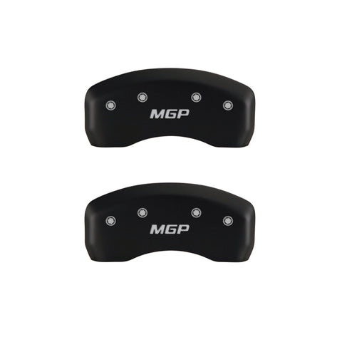 MGP 4 Caliper Covers Engraved Front & Rear MGP Red finish silver ch - 21185SMGPRD