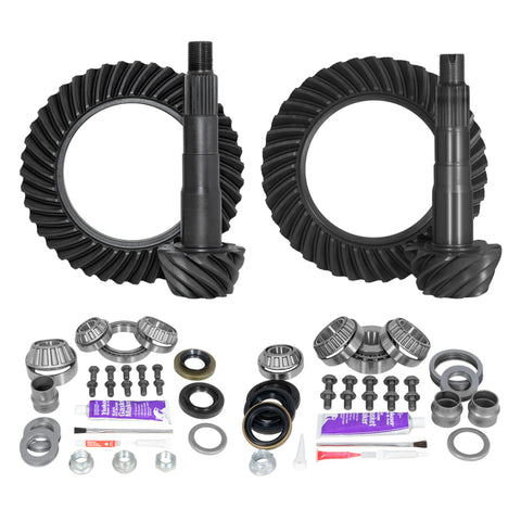 Yukon Gear Ring & Pinion Gear Kit Front & Rear for Toyota 8/8IFS Diff (w/Factory Locker) 4.88 Ratio - YGKT006-488-4