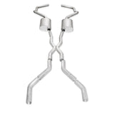 Stainless Works Chevy Camaro 1967-69 Exhaust 3in Stainless with X-Pipe - CA67693CS