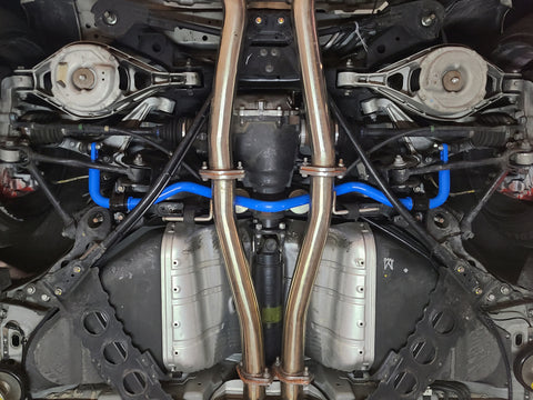 aFe 09-20 Nissan 370Z V6-3.7L Front and Rear Control Sway Bar Set - Blue - 440-712001-L