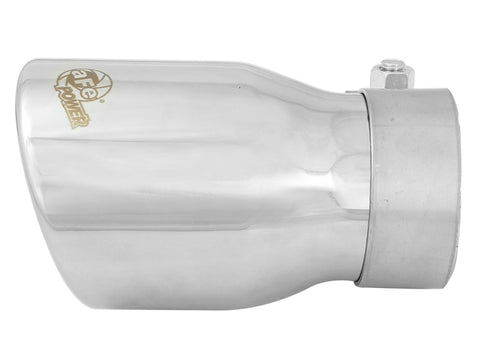 aFe MACH Force-Xp 2.5in Inlet x 3-1/2in Outlet x 6in Length 2.5in 304 Stainless Steel Exhaust Tip - 49T25354-P06