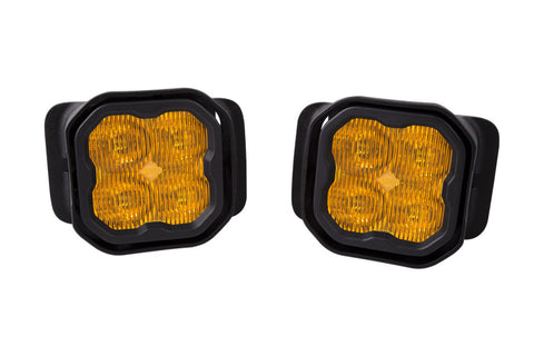Diode Dynamics SS3 LED Pod Max Type F2 Kit - Yellow SAE Fog - DD6695