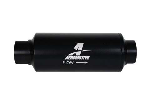 Aeromotive In-Line Marine Filter - AN-12 - 40 Micron SS Element - Black Hardcoat Finish - 12343