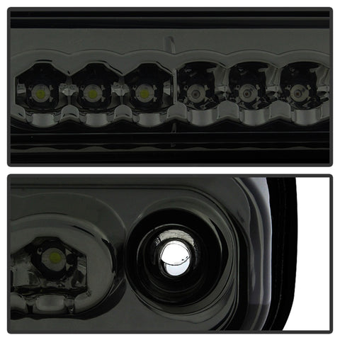 Xtune Yukon Denali 99-00 LED Tail Lights w/ 3rd LED Brake Light Smoked ALT-JH-CCK88-LED-SET-SM - 9032752