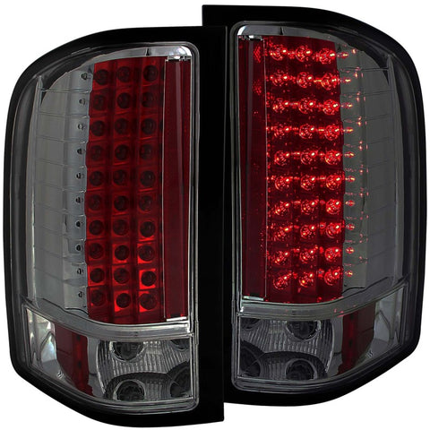 ANZO 2007-2013 Chevrolet Silverado 1500 LED Taillights Smoke - 311159