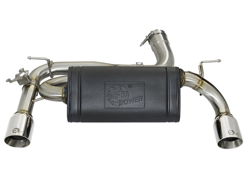 aFe MACHForce XP Exhausts Axle-Back 12-15 BMW 335i 3.0T (SS w/Polished Tips) - 49-36336-P