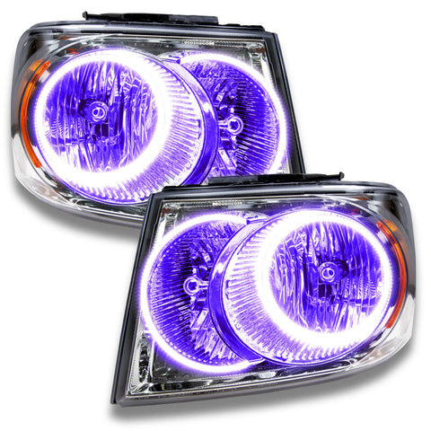 Oracle 07-09 Dodge Durango SMD HL - Chrome - ColorSHIFT w/ Simple Controller - 7201-504
