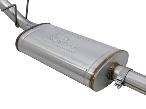 aFe MACH Force-Xp 3.0in 304 SS Cat-Back Exhaust w/ Polished Tip 17-18 GM Colorado/Canyon - 49-44097-P