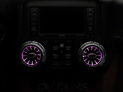 Raxiom 11-18 Jeep Wrangler JK LED Ambient Vent Lighting Kit - J139322