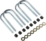 Fabtech 00-05 Ford Excursion 4WD Round U-Bolt Kit - 5/8-18 x 12.00 x 3.50 - FTS351UBK