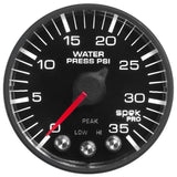 Autometer Spek-Pro 52.4mm 0-35 PSI Digital Stepper Motor Water Pressure Gauge - P343328