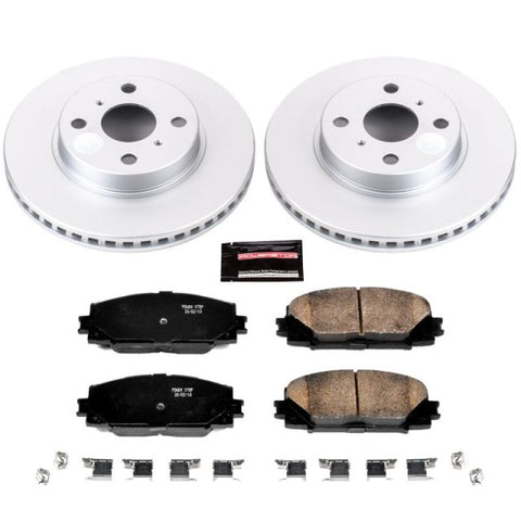 Power Stop 2013 Scion iQ Front Z17 Evolution Geomet Coated Brake Kit - CRK5863