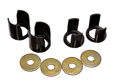 Energy Suspension 89-94 Nissan 240SX (S13) Black Rear Subframe Insert Set - a supplement to the subf - 7.1113G