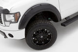 Lund 09-14 Ford F-150 (Ex Raptor) RX-Rivet Style Textured Elite Series Fender Flares - Black (4 Pc.) - RX312T