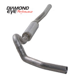 Diamond Eye KIT 4in CB SGL MFLR RPLCMENT PIPE SS CHEVY/GMC 6.6L 2500/3500 2006-2007.5 - K4122S-RP