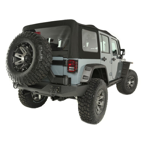 Rugged Ridge Sailcloth Soft Top Black Diamond 10-18 4-Door JK - 13742.01