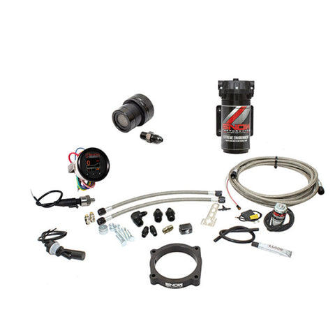 Snow Performance Stg 2 Bst Cooler Challenger Hellcat Water Inj Kit (SS Brded Line/4AN Fit) w/o Tank - SNO-2171-BRD-T