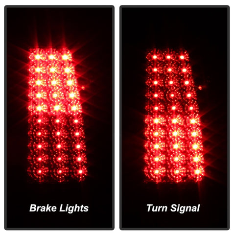 xTune Chevy Silverado 1500/2500/3500 99-02 LED Tail Lights Red Smoke ALT-ON-CS99-LED-RS - 5011763