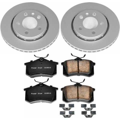 Power Stop 00-06 Audi TT Quattro Rear Z23 Evolution Sport Coated Brake Kit - CRK920