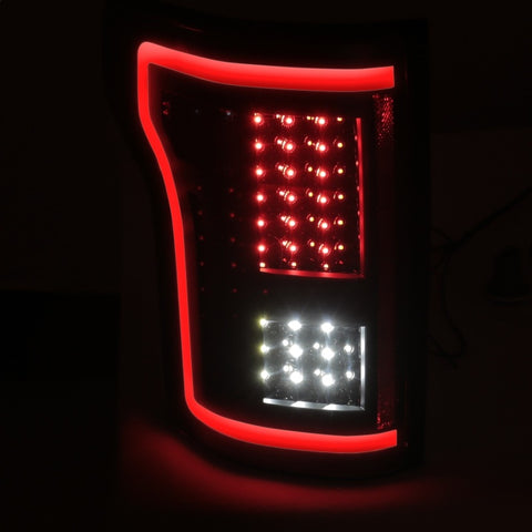ANZO 2015-2017 Ford F-150 LED Taillights Black - 311285