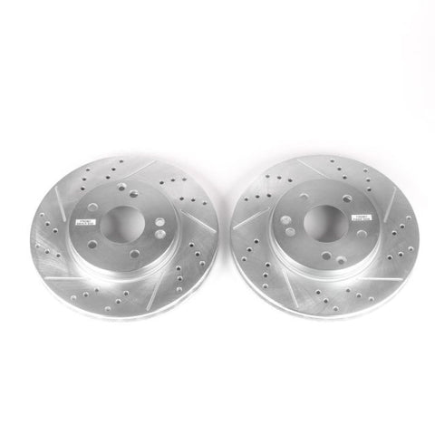 Power Stop 99-00 Mercedes-Benz C230 Front Evolution Drilled & Slotted Rotors - Pair - EBR859XPR