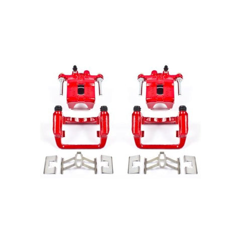 Power Stop 99-04 Acura RL Rear Red Calipers w/Brackets - Pair - S2596